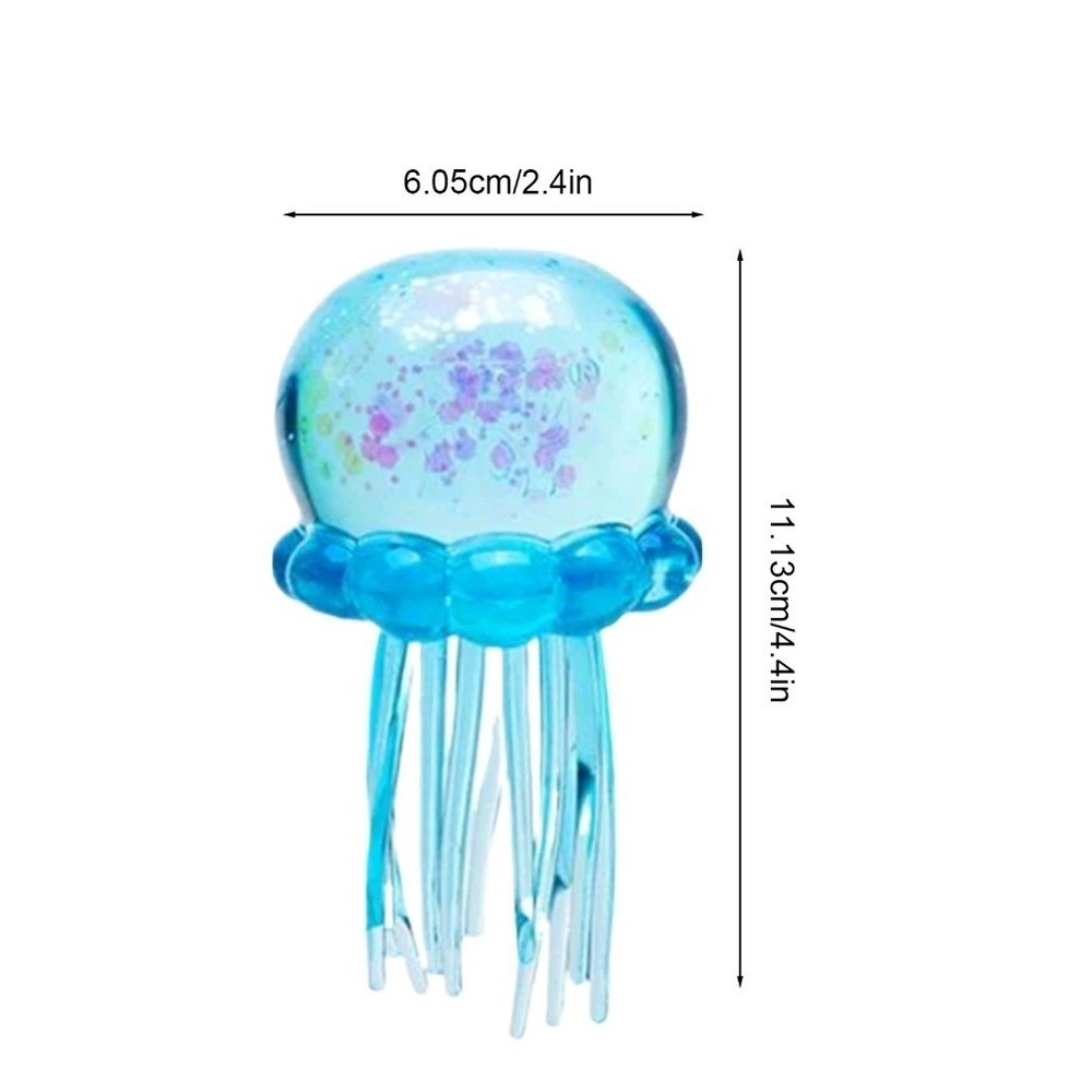 NeeDoh JellySquish Jellyfish Fidget Toy Pick Your Color Pink Blue Purple Glitter - Picture 9 of 9